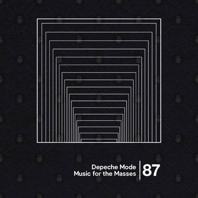 Music for the Masses - Minimalist Graphic Design Artwork by saudade